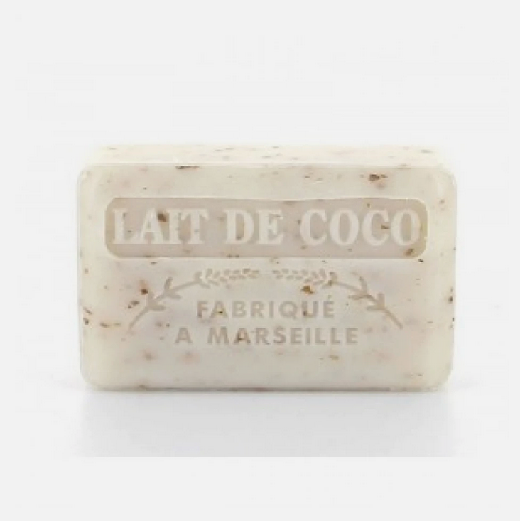 Coconut milk - Marseille exfoliating soap - 125 gr