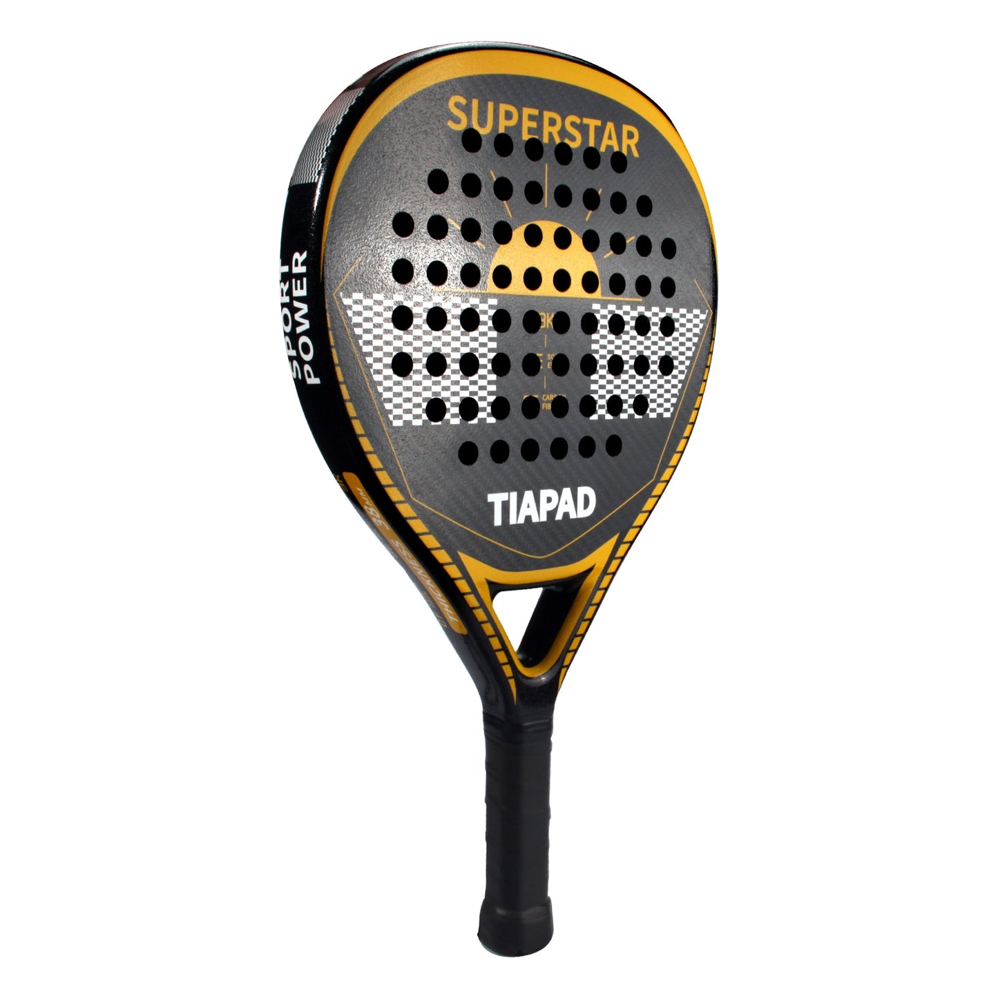 Padel Racket 3K/12K Graphite Carbon Fiber Surface with EVA Memory Flex Foam Core POP Tennis Raquete Lightweight Paddle