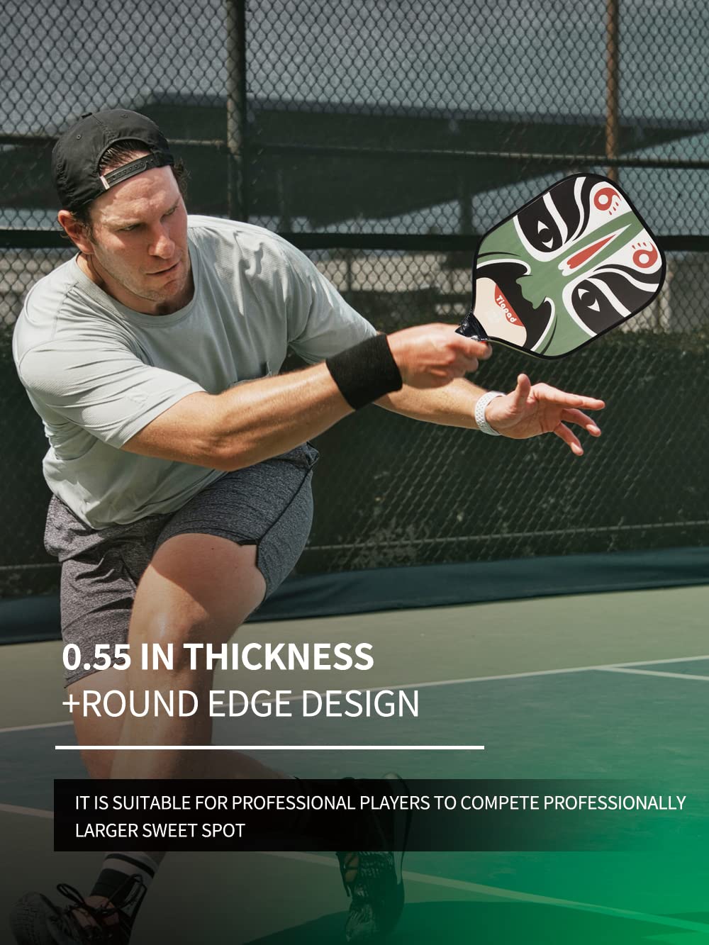 Pickleball Racket Set of 2, USAPA Approved Carbon Fiber Surface Pickleball Paddles, Indoor & Outdoor Pickle Balls for Women Men