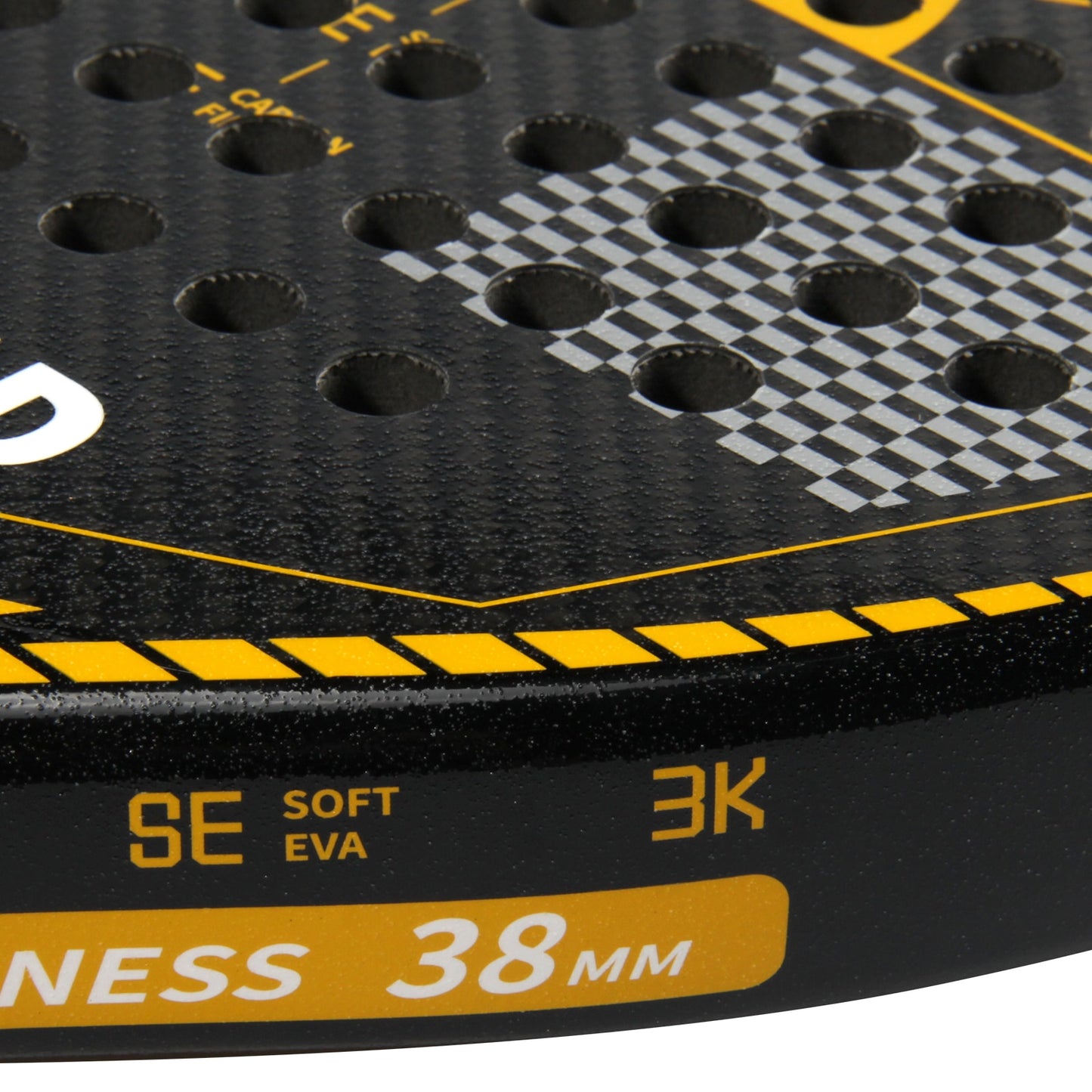 Padel Racket 3K/12K Graphite Carbon Fiber Surface with EVA Memory Flex Foam Core POP Tennis Raquete Lightweight Paddle
