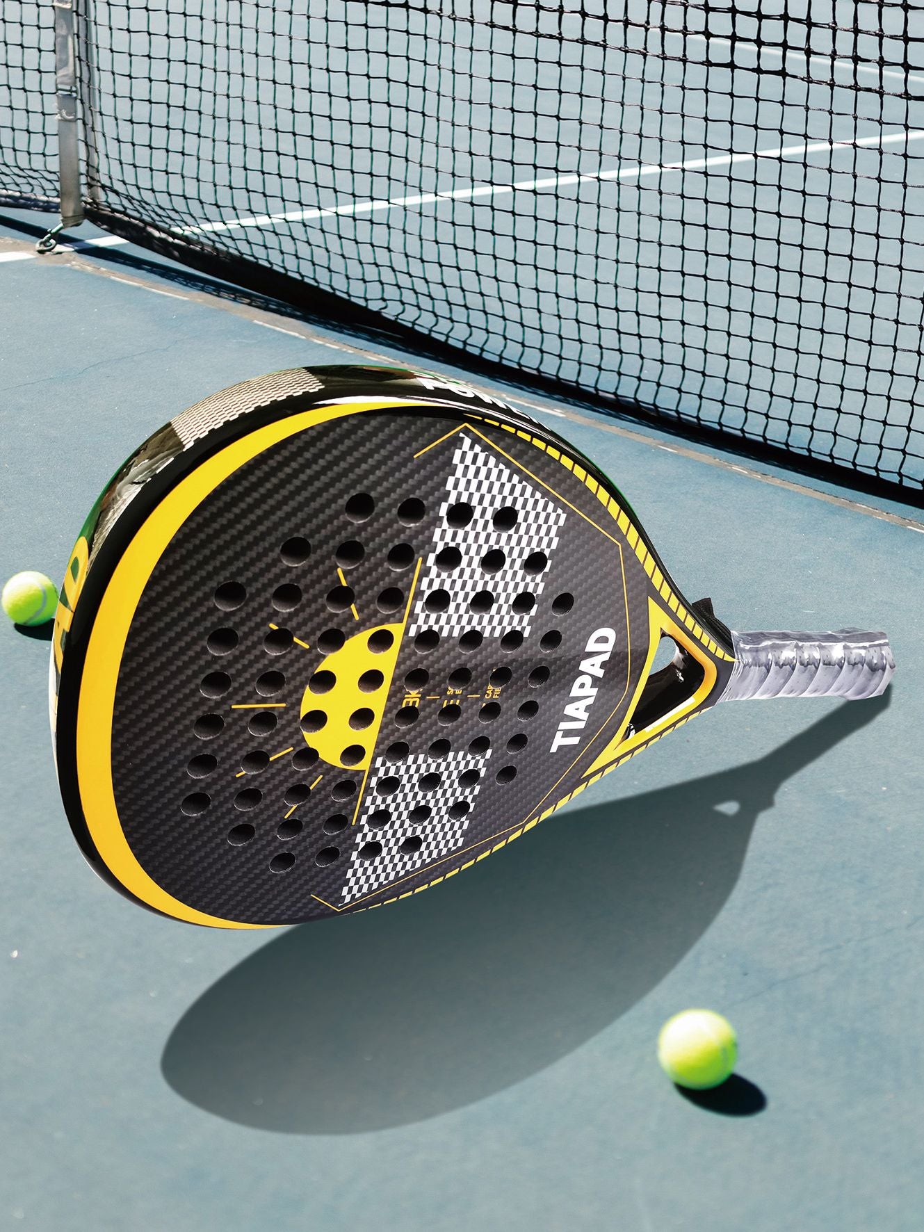 Padel Racket 3K/12K Graphite Carbon Fiber Surface with EVA Memory Flex Foam Core POP Tennis Raquete Lightweight Paddle