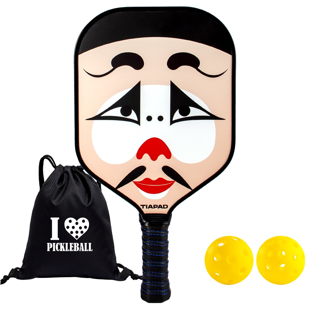Pickleball Racket Set of 2, USAPA Approved Carbon Fiber Surface Pickleball Paddles, Indoor & Outdoor Pickle Balls for Women Men