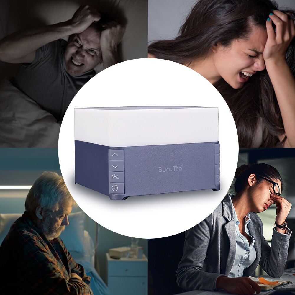 Sound Therapy Sleep Machine 39 Soothing Sounds Warm Night Light for Sleeping Timers White Noise Machine for Baby Adults Cordless