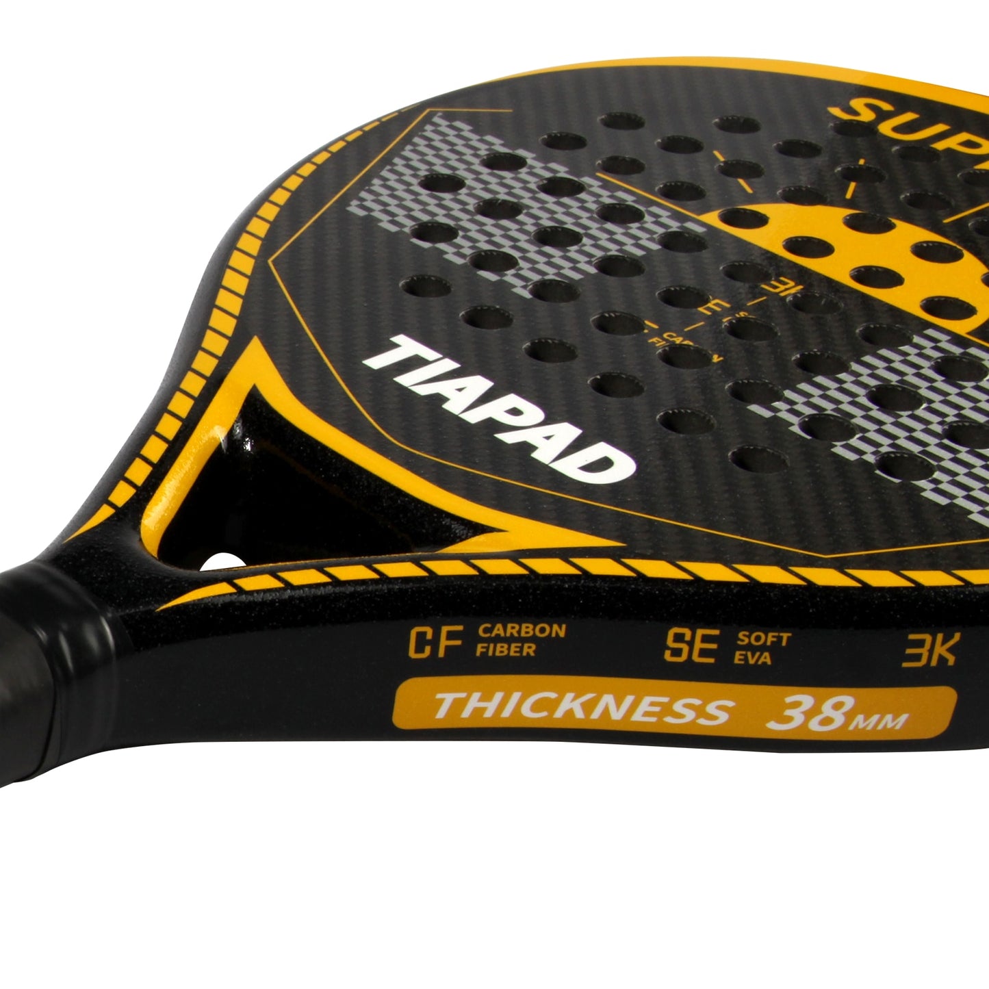 Padel Racket 3K/12K Graphite Carbon Fiber Surface with EVA Memory Flex Foam Core POP Tennis Raquete Lightweight Paddle