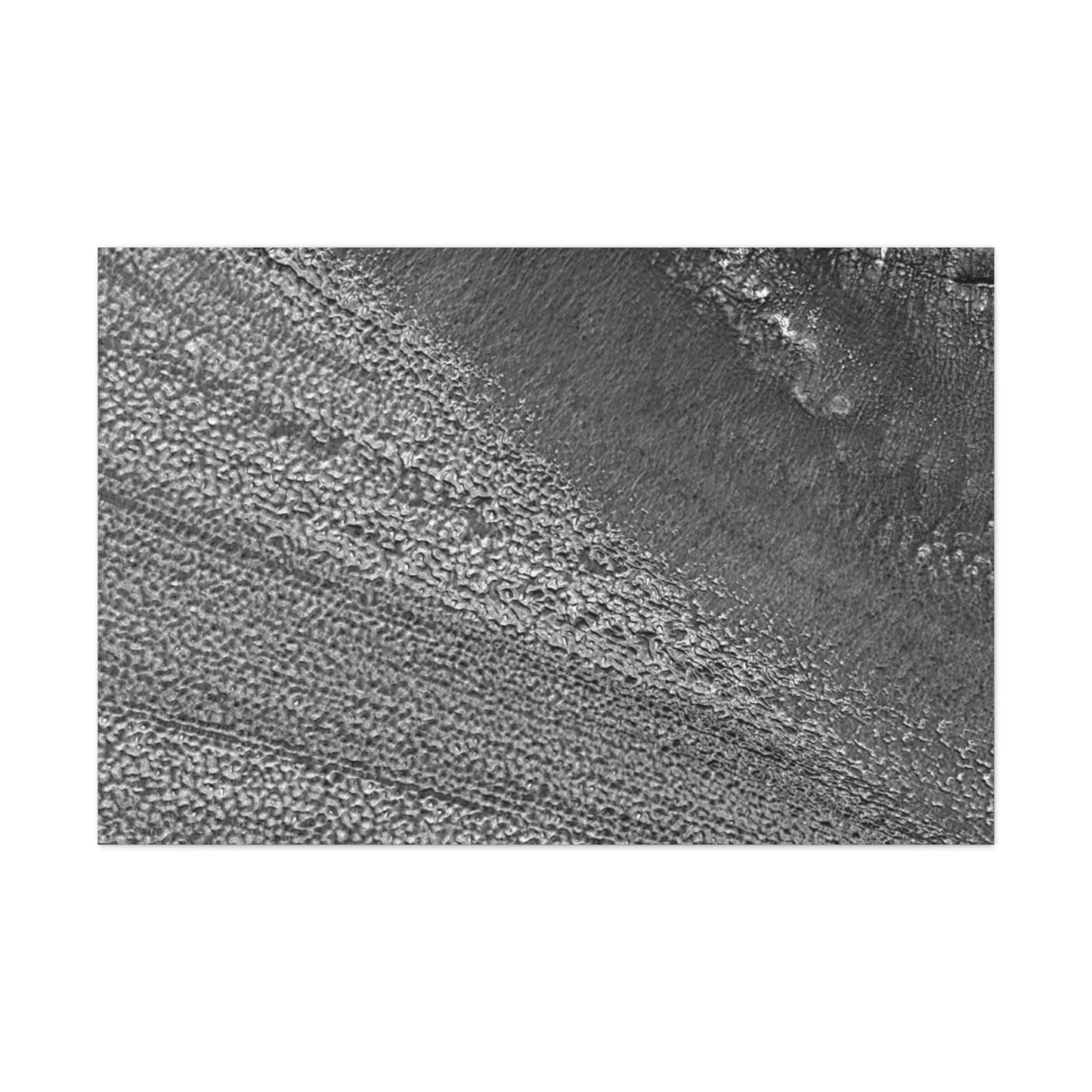 Mars' Hidden Glaciers: Unveiling the Red Planet's Icy Secrets Canvas