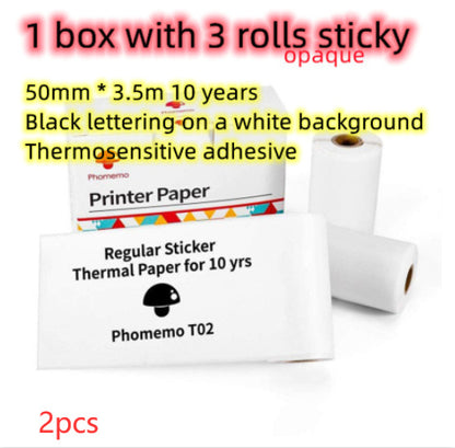 Portable Mini Thermal Bluetooth Label Printer / Paper