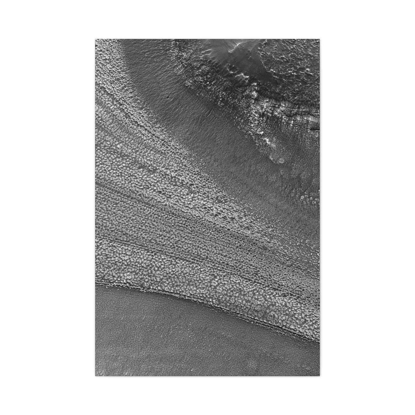 Mars' Hidden Glaciers: Unveiling the Red Planet's Icy Secrets Canvas