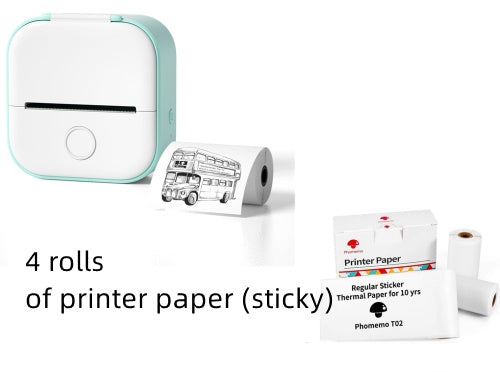 Portable Mini Thermal Bluetooth Label Printer / Paper