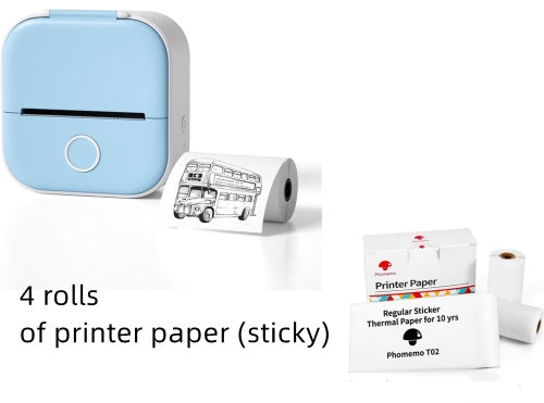 Portable Mini Thermal Bluetooth Label Printer / Paper