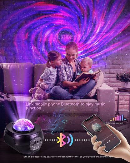 Starry Sky Projector Music Small Night Lamp