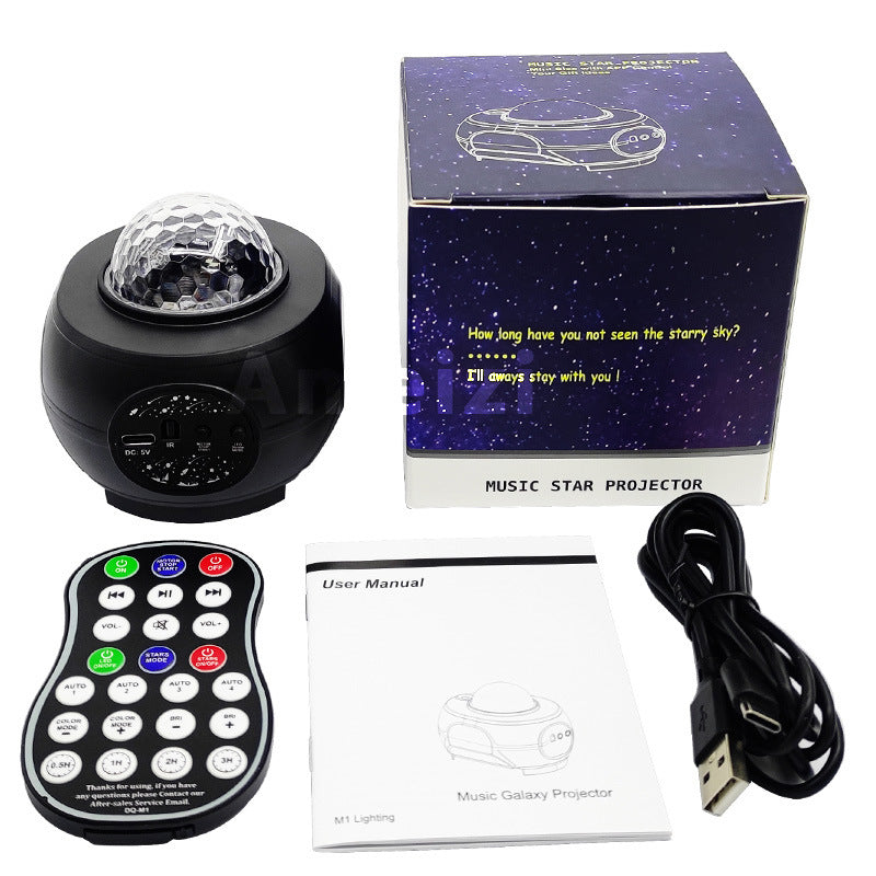 Starry Sky Projector Music Small Night Lamp