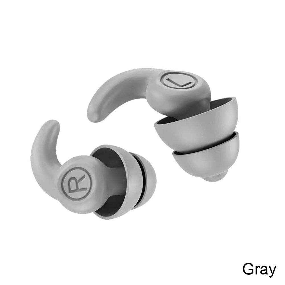 Anti Noise Silicone Earplugs Waterproof Swimming Ear Plugs For Sleeping Diving Surf Soft Comfort Natation Swimming Ear Protector