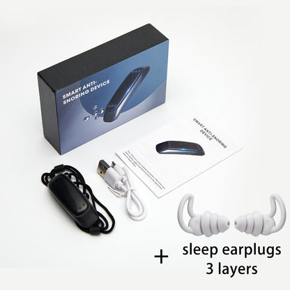 Smart Anti Snoring Device EMS Pulse Stop Snore Portable Comfortable Sleep Well Stop Snore Health Care Sleep Apnea Aid USB