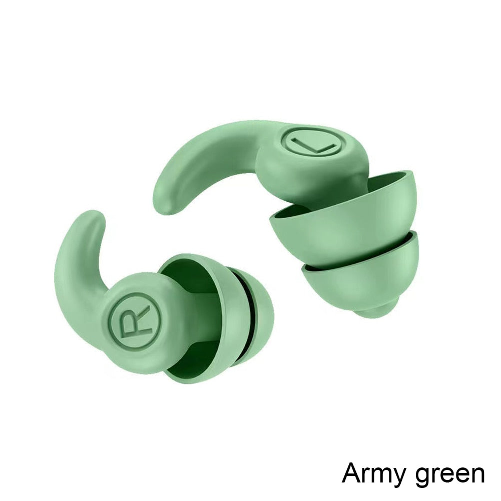 Anti Noise Silicone Earplugs Waterproof Swimming Ear Plugs For Sleeping Diving Surf Soft Comfort Natation Swimming Ear Protector