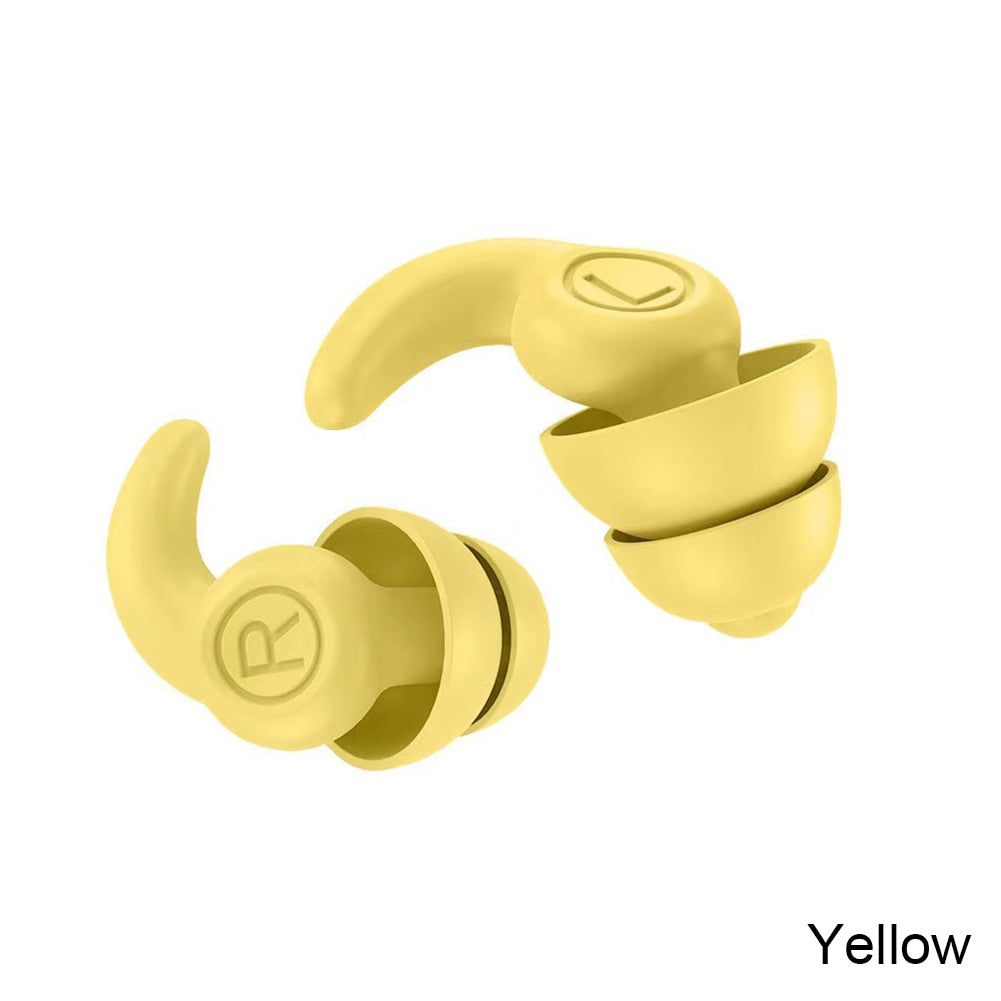 Anti Noise Silicone Earplugs Waterproof Swimming Ear Plugs For Sleeping Diving Surf Soft Comfort Natation Swimming Ear Protector