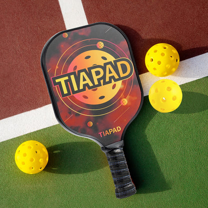 Pickleball Paddles- Fiberglass Surface Racket Set of 2 Paddles, 4 Pickle Balls,1 Carry Bag for Women Men Kids
