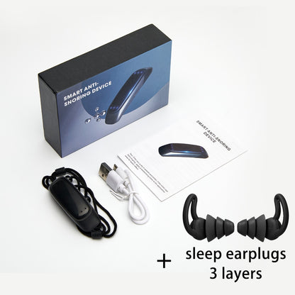Smart Anti Snoring Device EMS Pulse Stop Snore Portable Comfortable Sleep Well Stop Snore Health Care Sleep Apnea Aid USB