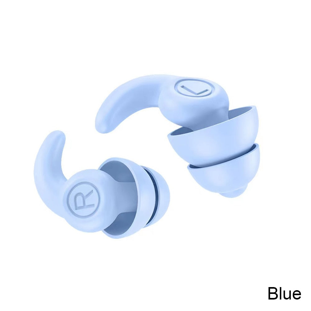 Anti Noise Silicone Earplugs Waterproof Swimming Ear Plugs For Sleeping Diving Surf Soft Comfort Natation Swimming Ear Protector